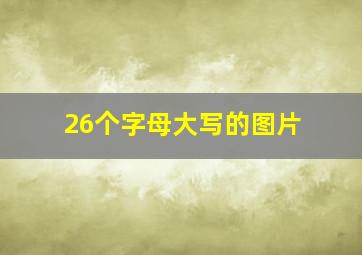 26个字母大写的图片