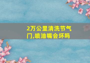 2万公里清洗节气门,喷油嘴会坏吗