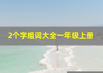 2个字组词大全一年级上册