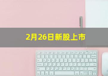 2月26日新股上市