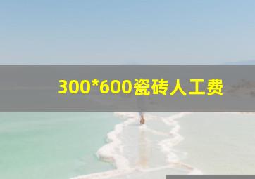 300*600瓷砖人工费