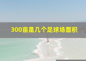 300亩是几个足球场面积