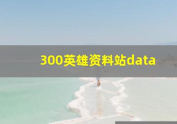 300英雄资料站data