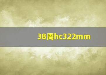 38周hc322mm