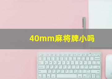 40mm麻将牌小吗