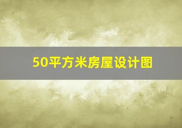 50平方米房屋设计图