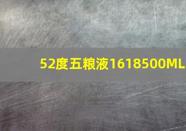 52度五粮液1618500ML