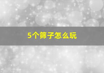 5个筛子怎么玩