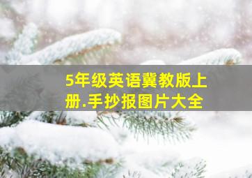 5年级英语冀教版上册.手抄报图片大全