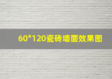 60*120瓷砖墙面效果图