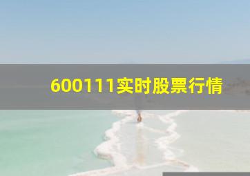 600111实时股票行情