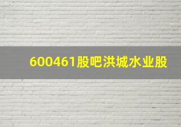 600461股吧洪城水业股