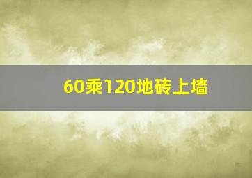 60乘120地砖上墙