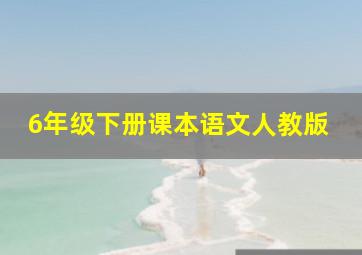 6年级下册课本语文人教版