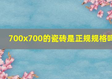 700x700的瓷砖是正规规格吗