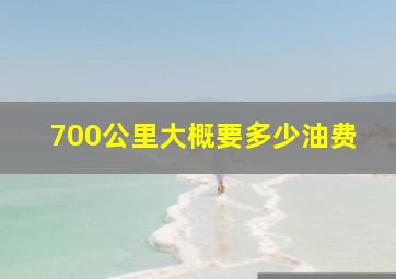 700公里大概要多少油费