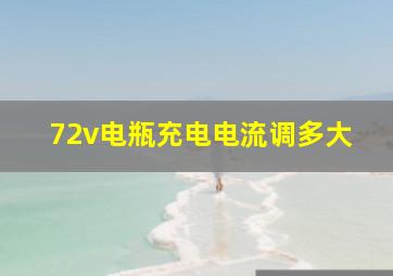 72v电瓶充电电流调多大