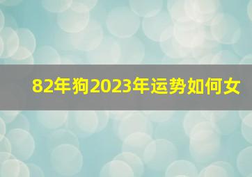 82年狗2023年运势如何女