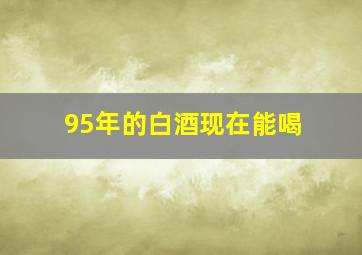 95年的白酒现在能喝