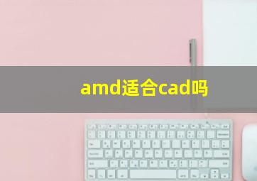 amd适合cad吗