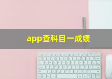 app查科目一成绩