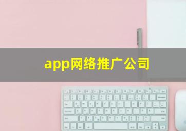 app网络推广公司