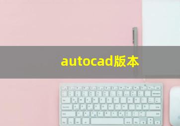 autocad版本