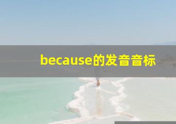 because的发音音标