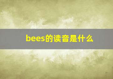 bees的读音是什么