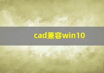 cad兼容win10