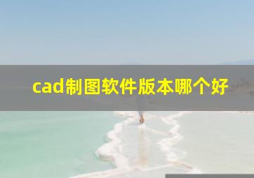 cad制图软件版本哪个好