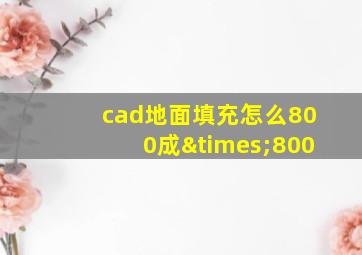 cad地面填充怎么800成×800