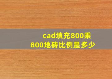 cad填充800乘800地砖比例是多少