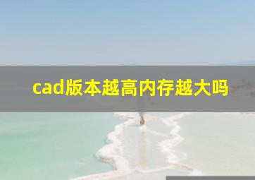 cad版本越高内存越大吗