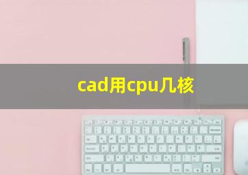 cad用cpu几核