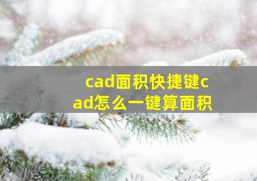 cad面积快捷键cad怎么一键算面积