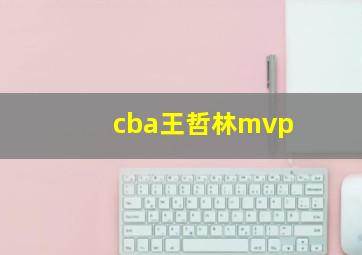 cba王哲林mvp