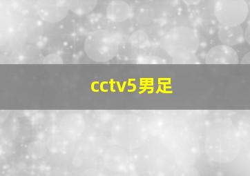 cctv5男足