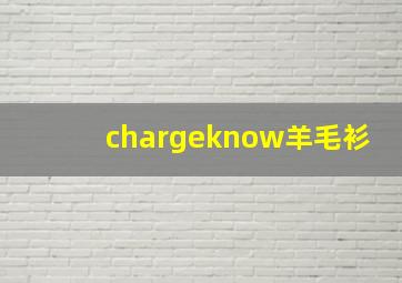 chargeknow羊毛衫