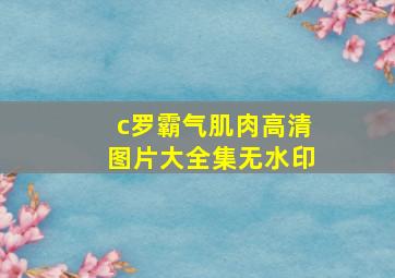 c罗霸气肌肉高清图片大全集无水印