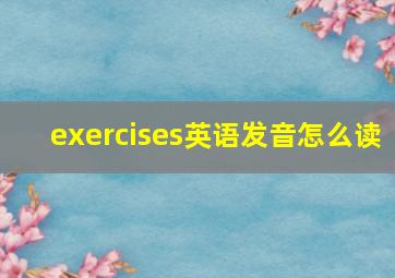 exercises英语发音怎么读