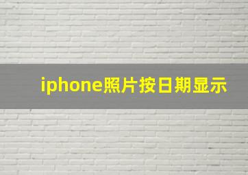 iphone照片按日期显示