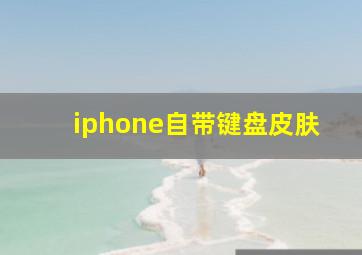 iphone自带键盘皮肤