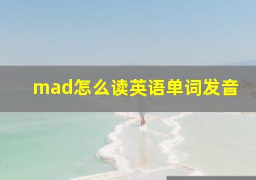 mad怎么读英语单词发音