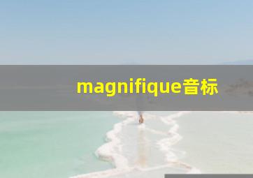 magnifique音标