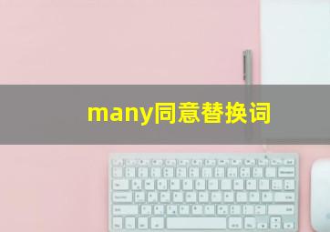 many同意替换词