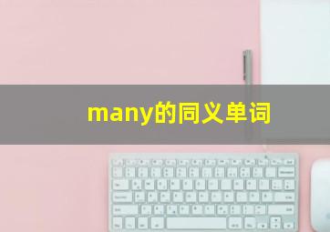 many的同义单词