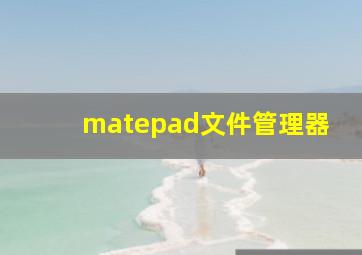 matepad文件管理器