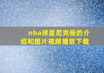 nba球星尼克杨的介绍和图片视频播放下载