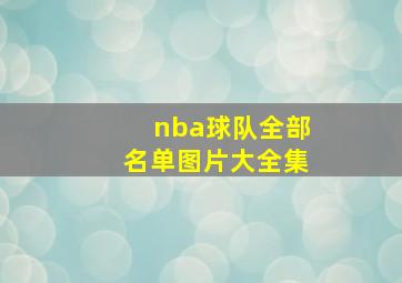 nba球队全部名单图片大全集